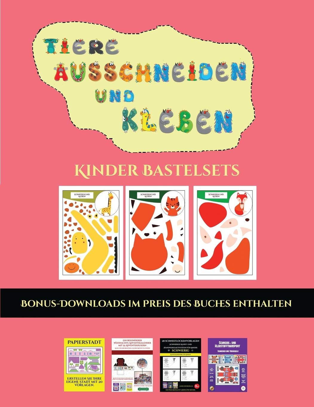 Kinder Bastelsets (Tiere ausschneiden und kleben): Ein tolles Geschenk für Kinder, das viel Spaß macht. Tiptoi & Games