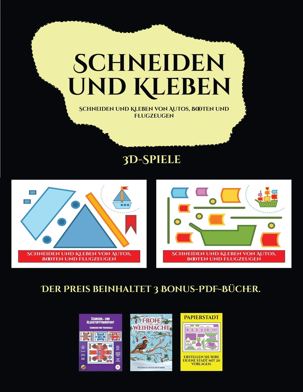 3D-Spiele (Schneiden und Kleben von Autos, Booten und Flugzeugen): Ein tolles Geschenk für Kinder, das viel Spaß macht. Tiptoi & Games