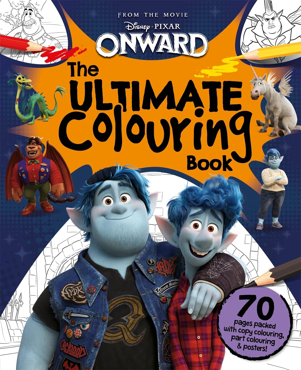 Disney Pixar Onward: The Ultimate Colouring Book (Mammoth Colouring) Novels & Short Stories