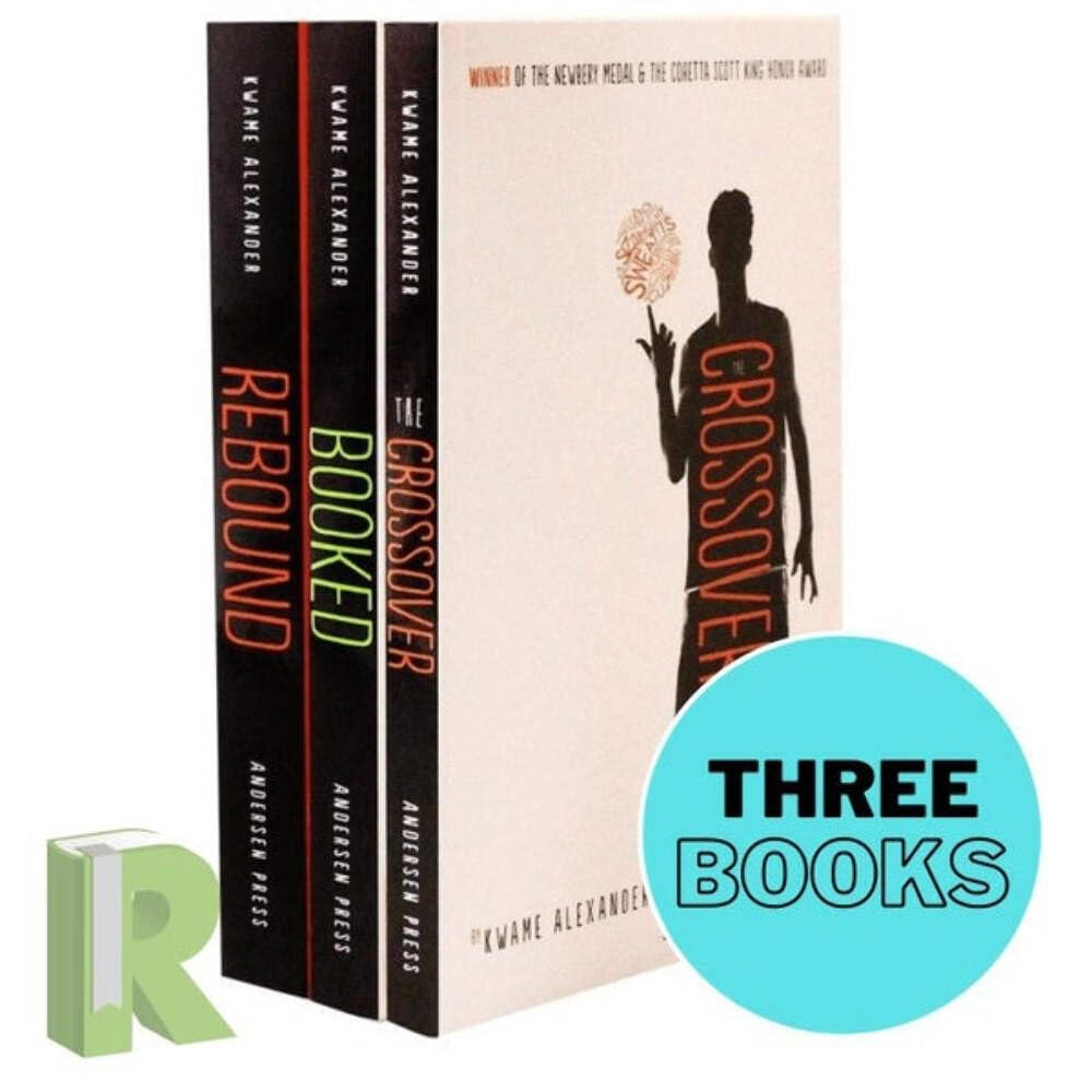 The Crossover Series 3 Books Collection Set by Kwame Alexander (The Crossover, Booked & Rebound) Fiction