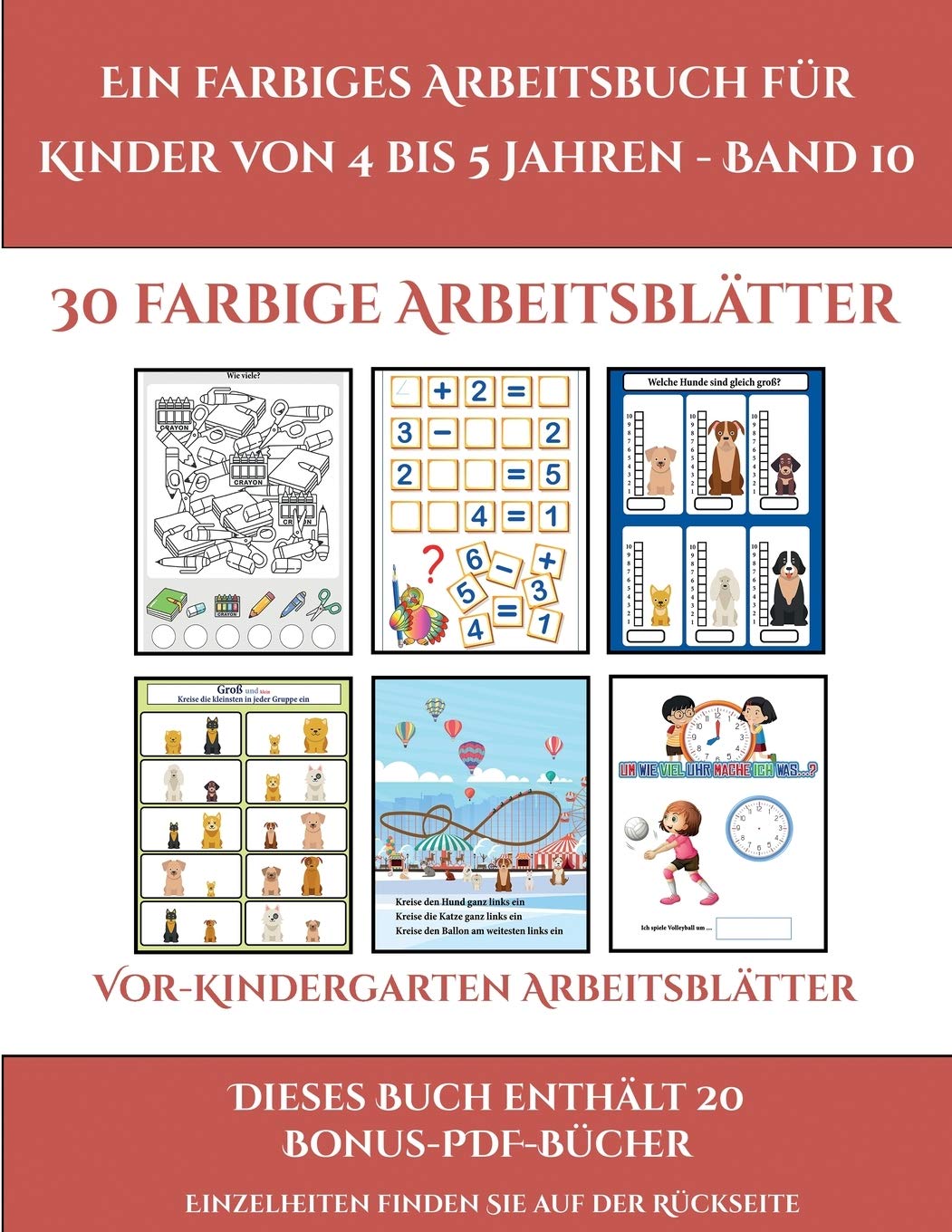 Vor-Kindergarten Arbeitsblatter (Ein farbiges Arbeitsbuch fur Kinder von 4 bis 5 Jahren - Band 10): 30 farbige Arbeitsblatter. Der Preis dieses Buches ... Reihe kostenlos im PDF-Format herunterzuladen Tiptoi & Games