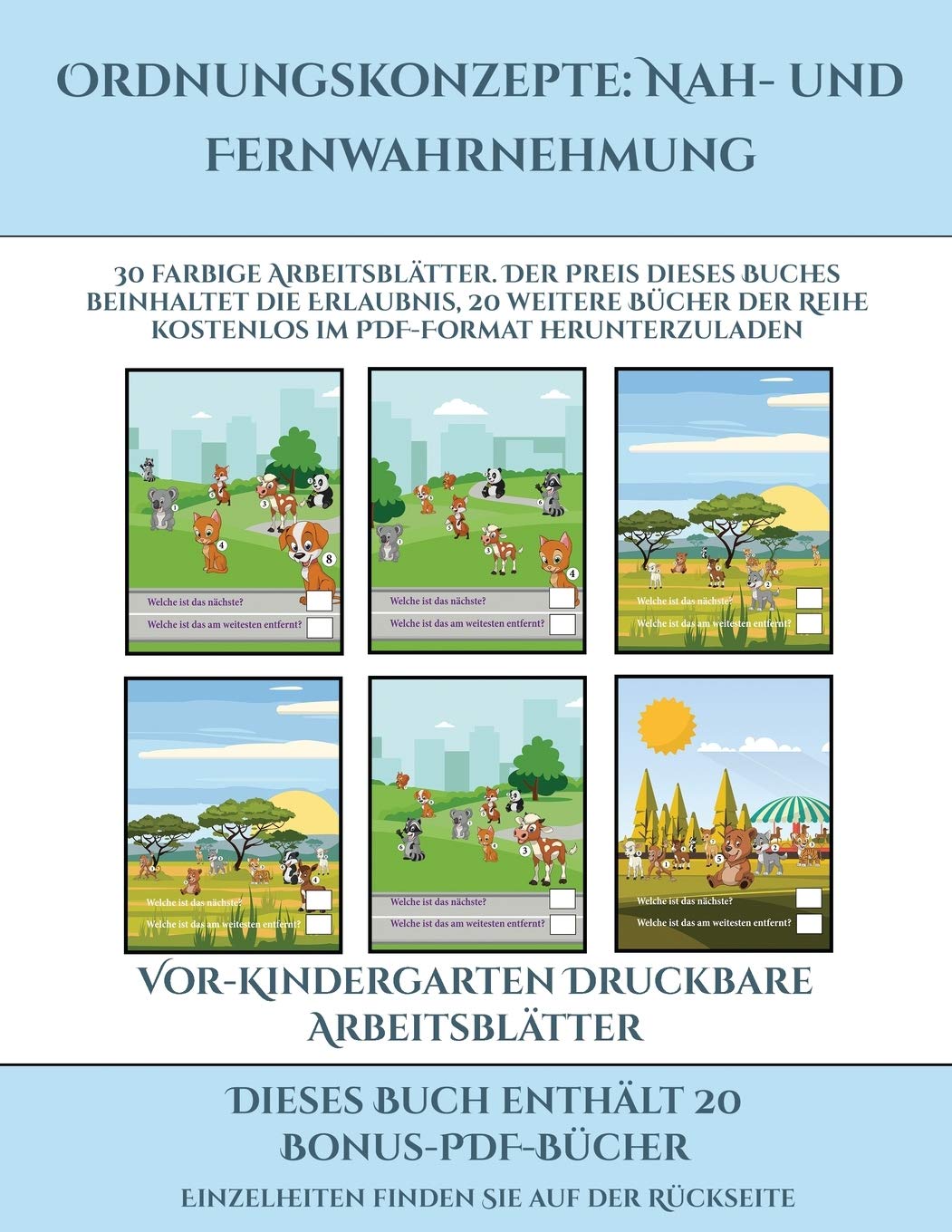 Vor-Kindergarten Druckbare Arbeitsblatter (Ordnungskonzepte: Nah- und Fernwahrnehmung): 30 farbige Arbeitsblatter. Der Preis dieses Buches beinhaltet ... Reihe kostenlos im PDF-Format herunterzuladen Tiptoi & Games