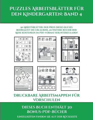 Druckbare Arbeitsmappen fur Vorschulen (Puzzles Arbeitsblatter fur den Kindergarten: Band 4): 50 Arbeitsblatter. Der Preis dieses Buches beinhaltet ... Reihe kostenlos im PDF-Format herunterzuladen Tiptoi & Games