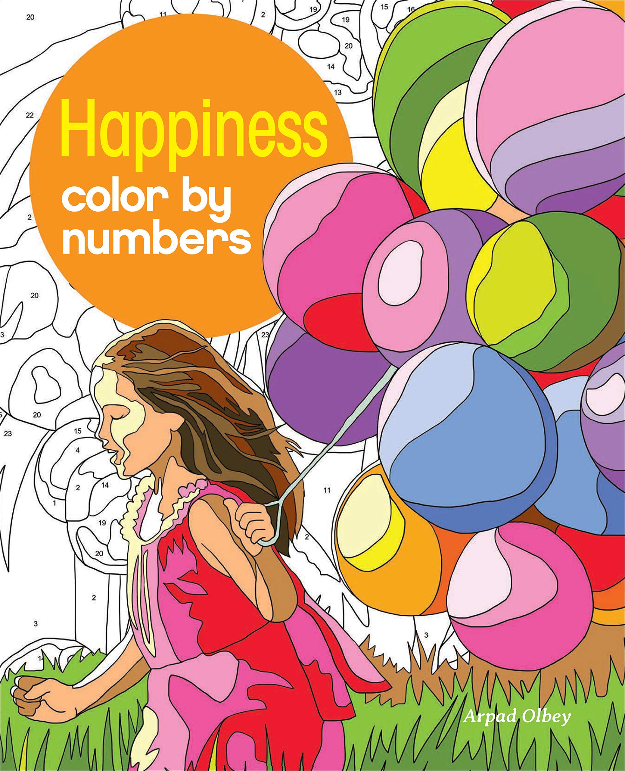 Happiness Color by Numbers (Arcturus Color by Numbers Collection) Hobbies & Crafts