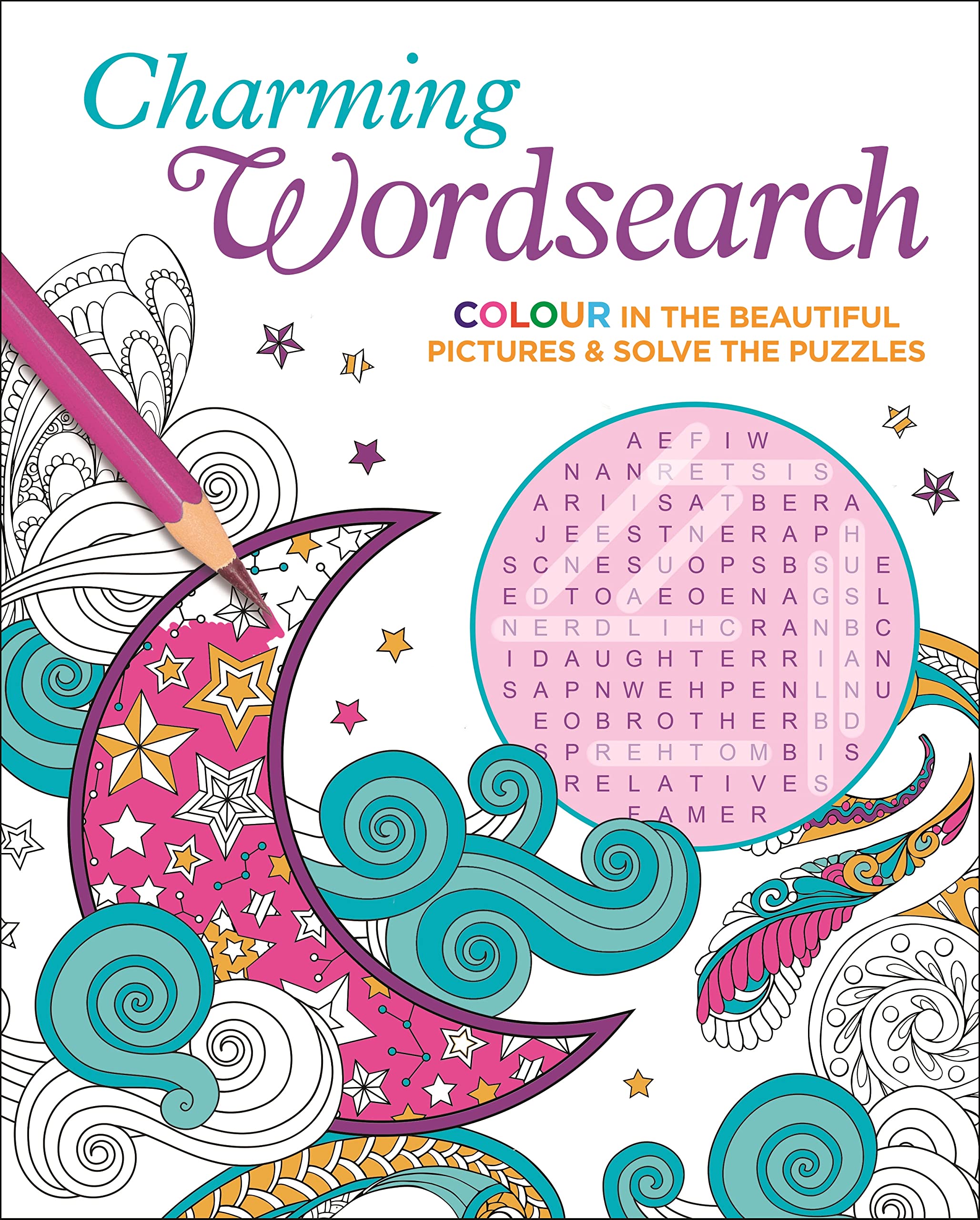 Charming Wordsearch: Colour in the Beautiful Pictures & Solve the Puzzles (Colour Your Wordsearch) Leisure & Fun
