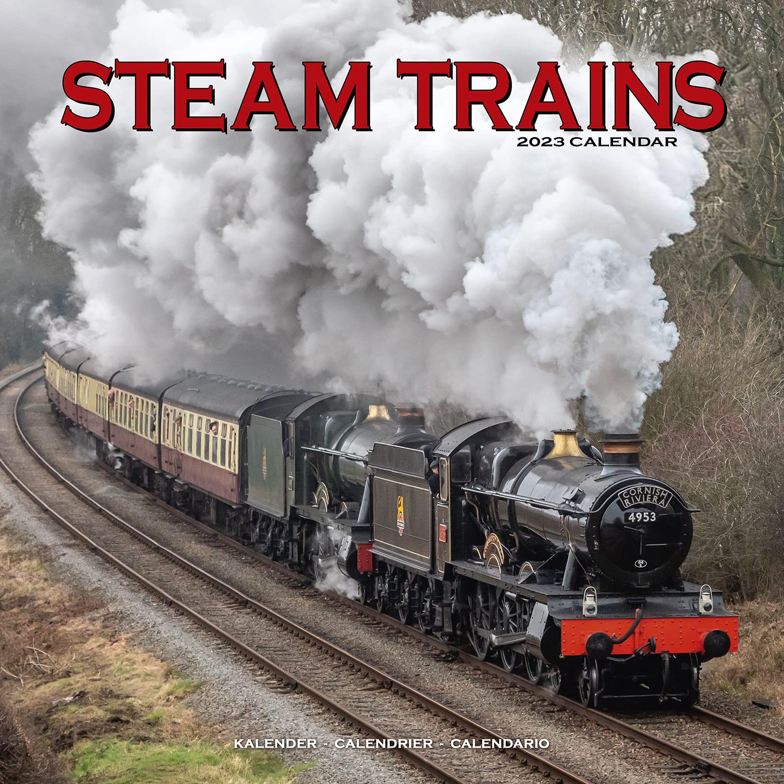 Steam Trains – Dampflokomotiven 2023 – 16-Monatskalender: Original Avonside-Kalender (Wall-Kalender) Leisure, Home & Garden