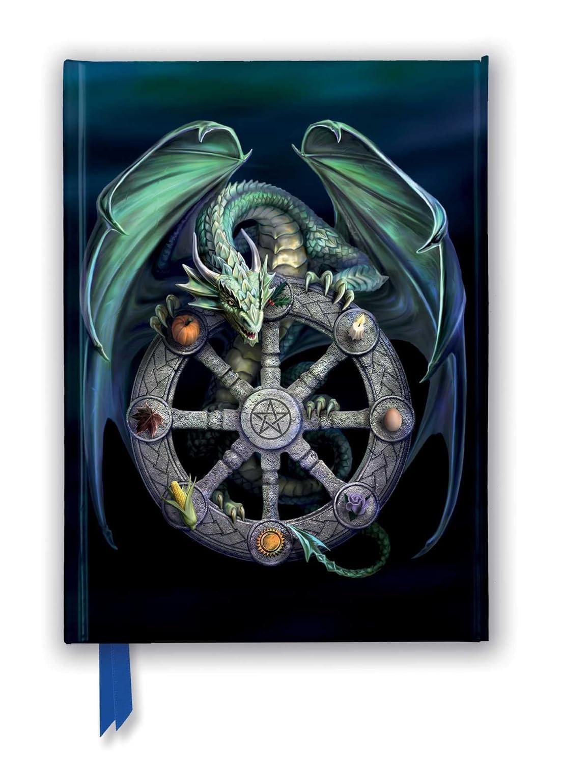Anne Stokes - Wheel of the Year Foiled Journal (Flame Tree Notebooks): Unser hochwertiges, liniertes Blankbook mit festem, künstlerisch geprägtem ... Notizbuch DIN A 5 mit Magnetverschluss) Business, Finance & Career