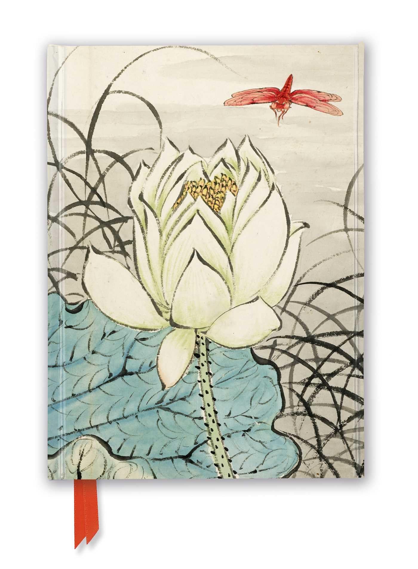 Ashmolean: Ren Xiong: Lotus Flower and Dragonfly (Foiled Journal) Media & Communication