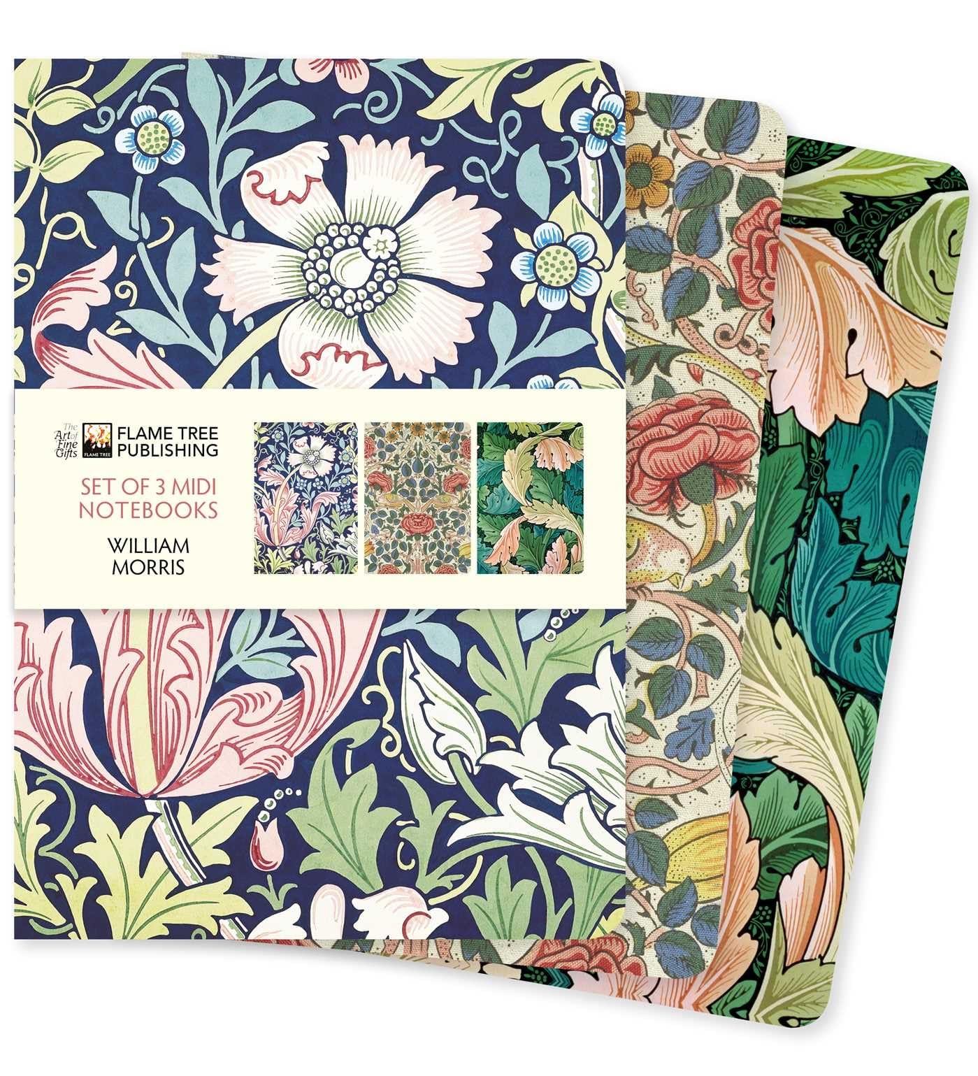 Dreier Set Mittelformat-Notizbücher: William Morris: Unser beliebten Mittelformat-Notizbücher im 3er-Pack mit flexiblen, künstlerisch gestalteten ... Künstlers (3er-Pack Mittelformat-Notizbücher) Media & Communication