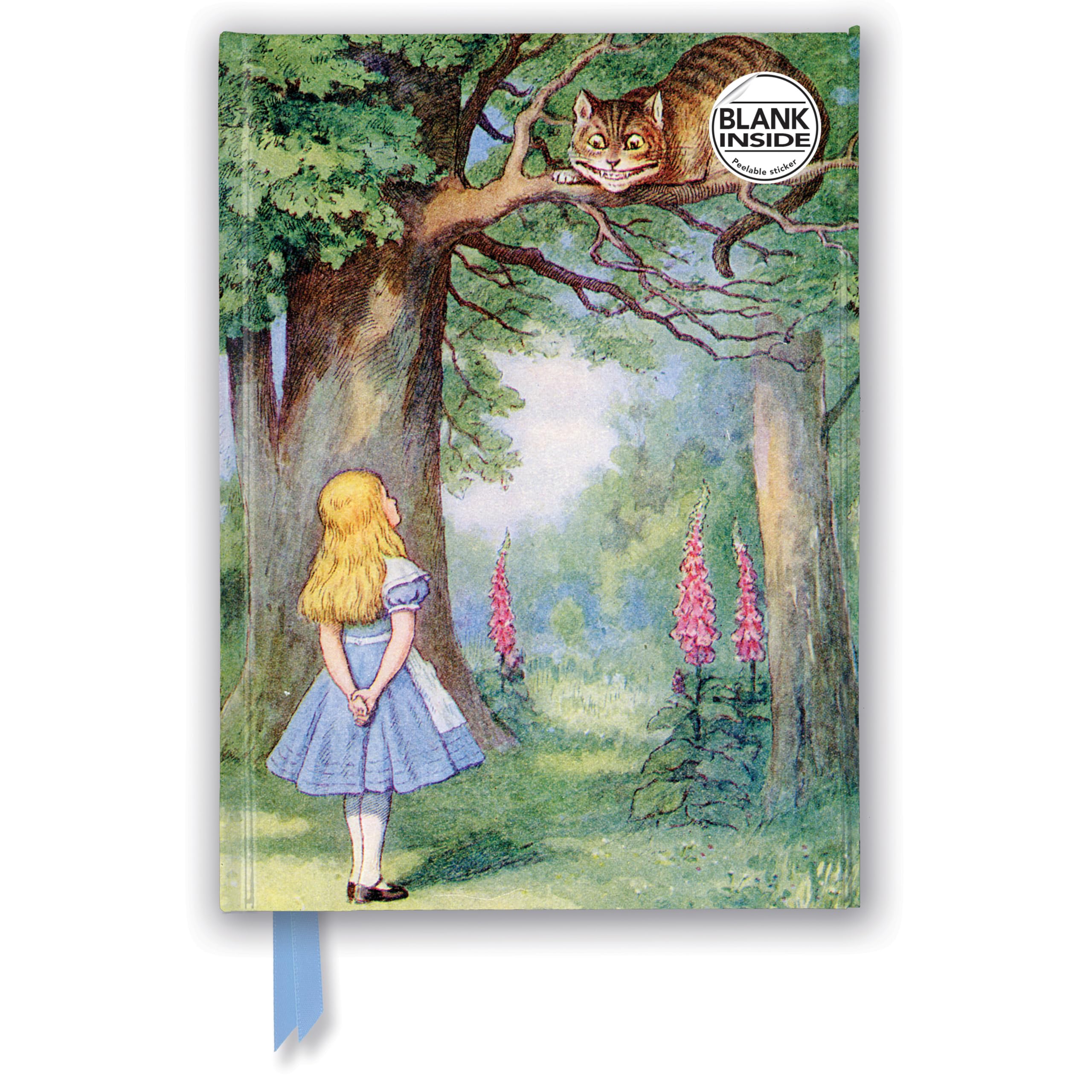 John Tenniel: Alice and the Cheshire Cat Foiled Blank Journal (Flame Tree Blank Notebooks): Unser hochwertiges Blankbook mit festem, künstlerisch ... Notizbuch DIN A 5 mit Magnetverschluss) Media & Communication