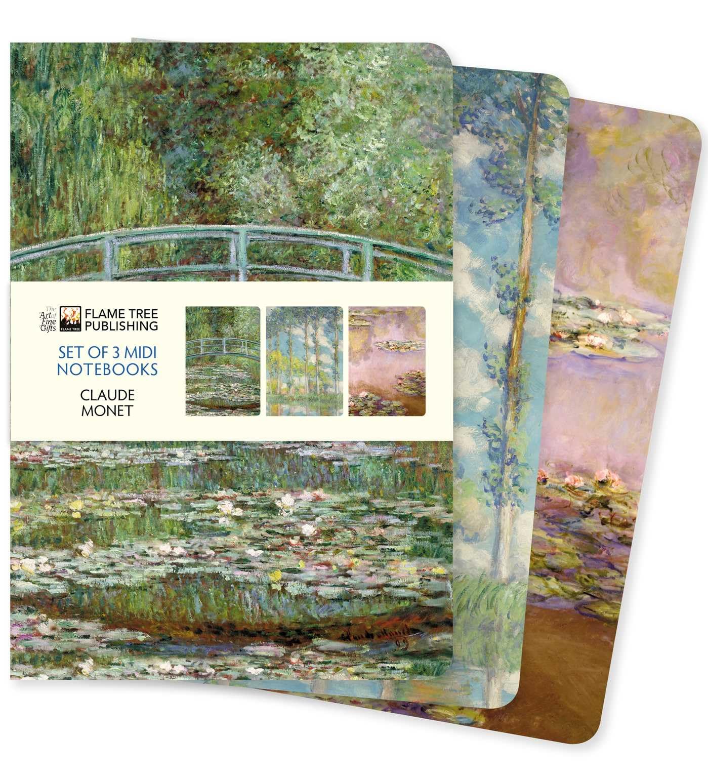 Dreier Set Mittelformat-Notizbücher: Claude Monet: Unser beliebten Mittelformat-Notizbücher im 3er-Pack mit flexiblen, künstlerisch gestalteten ... Künstlers (3er-Pack Mittelformat-Notizbücher) Media & Communication