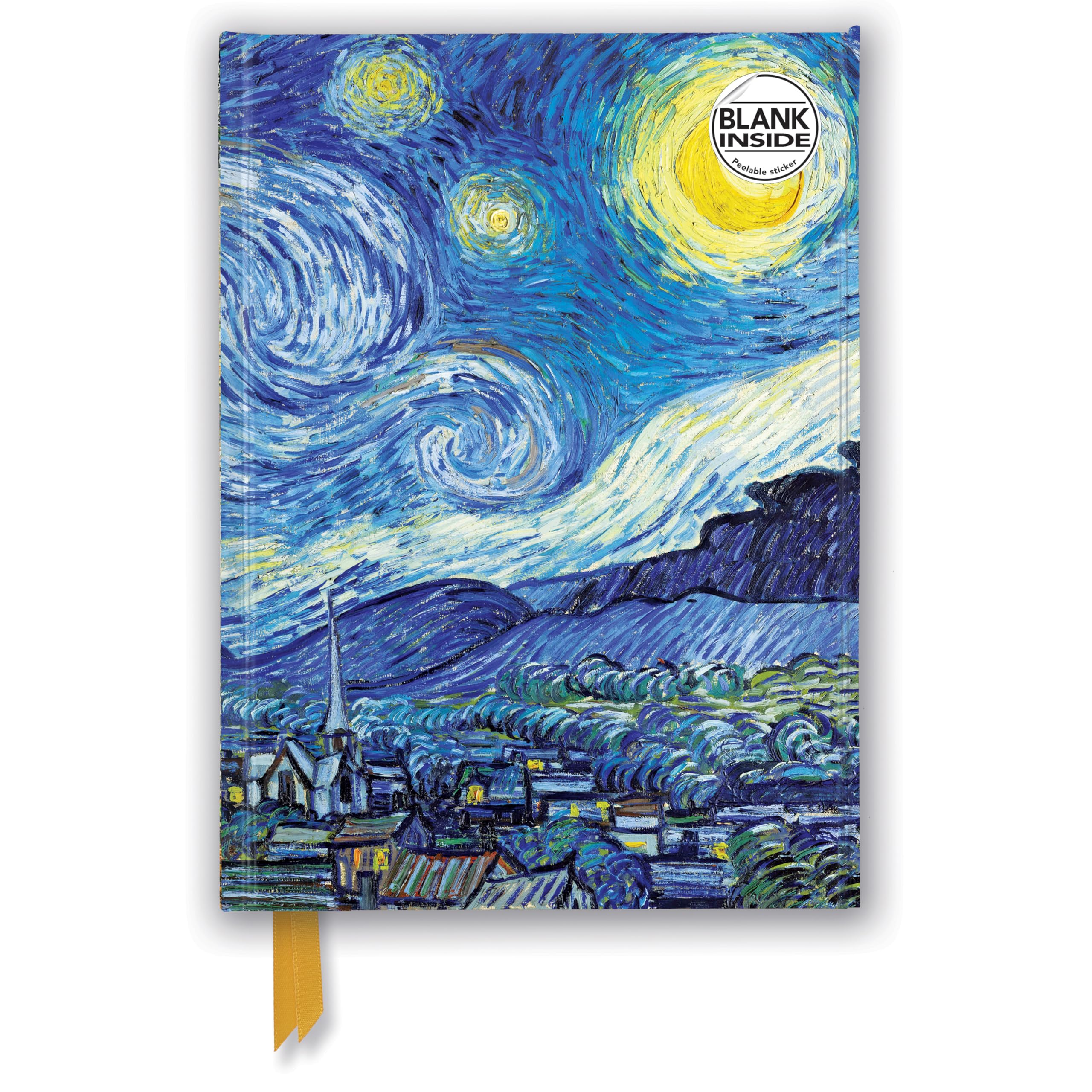 Vincent Van Gogh - Starry Night Notebook (Flame Tree Blank Notebooks): Unser hochwertiges Blankbook mit festem, künstlerisch geprägtem Einband (Premium Notizbuch DIN A 5 mit Magnetverschluss) Media & Communication