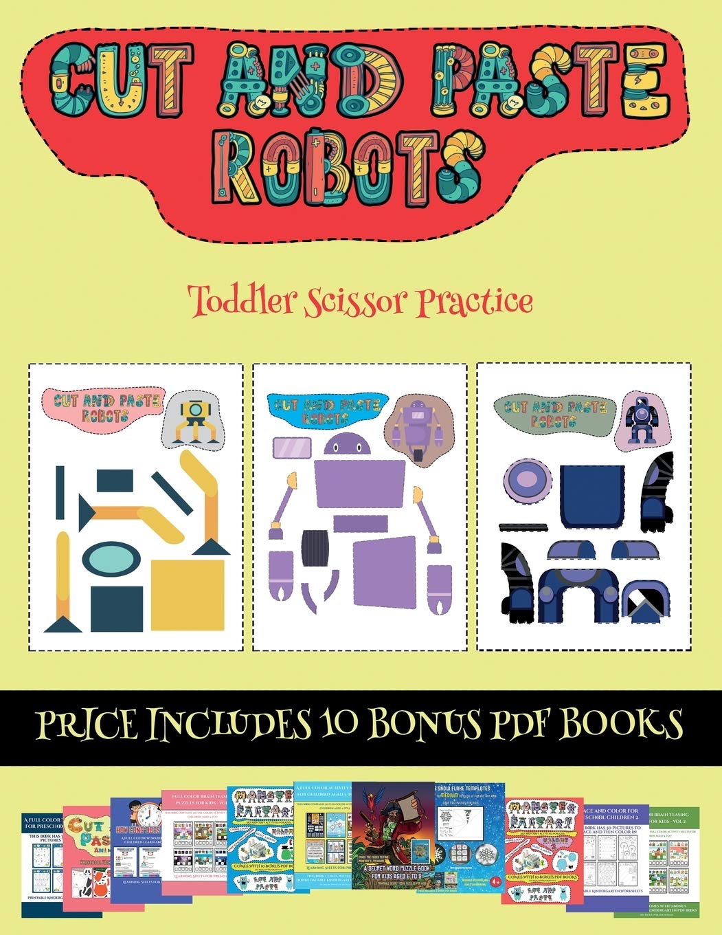 Toddler Scissor Practice (Cut and paste - Robots): This book comes with collection of downloadable PDF books that will help your child make an ... control, develop visuo-spatial skills, and t Tiptoi & Games