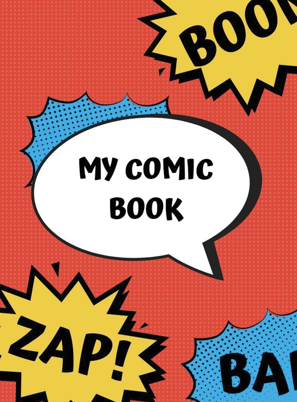 Blank Comic Book (Hardcover): Create your own comic book, with templates to draw your own comic Essays & Short Stories