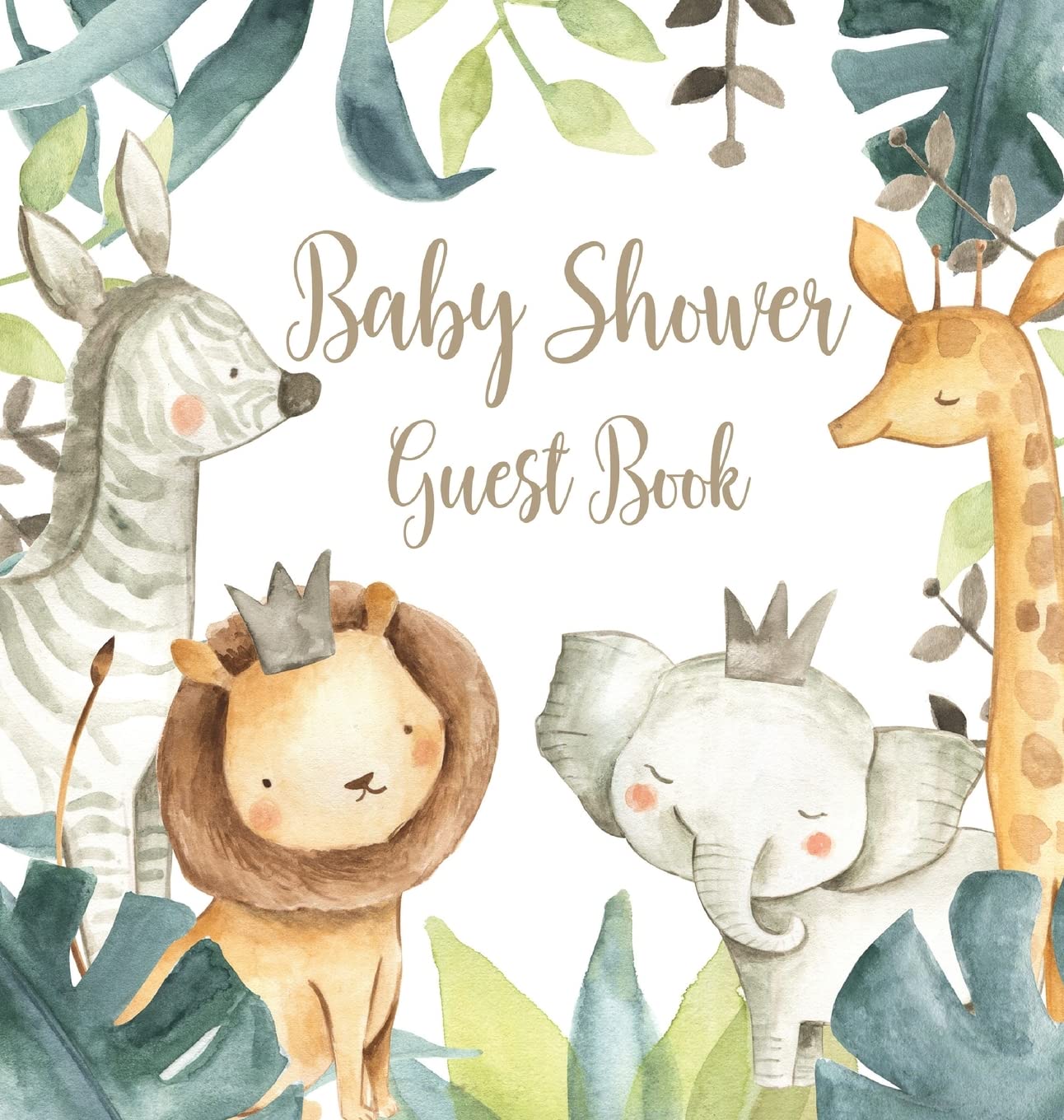 Safari Baby Shower Guest Book (Hardcover) Business, Finance & Career