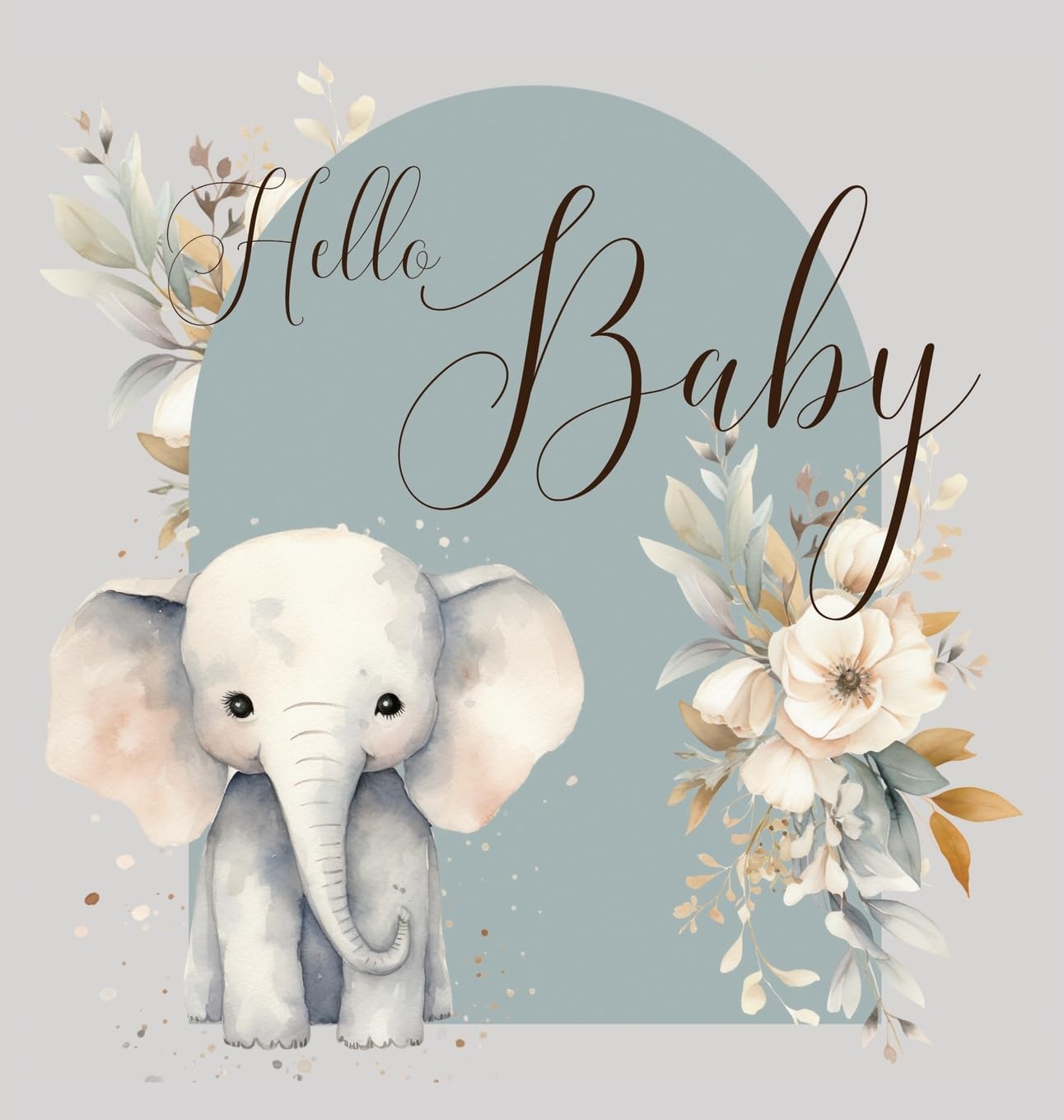 Hello Baby, Baby Shower Guest Book (hardback) Leisure, Home & Garden