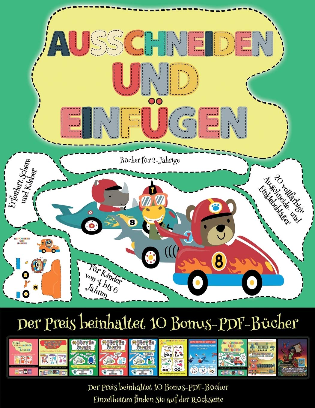 Bucher fur 2-Jahrige (Ausschneiden und Einfugen - Rennwagen) Tiptoi & Games