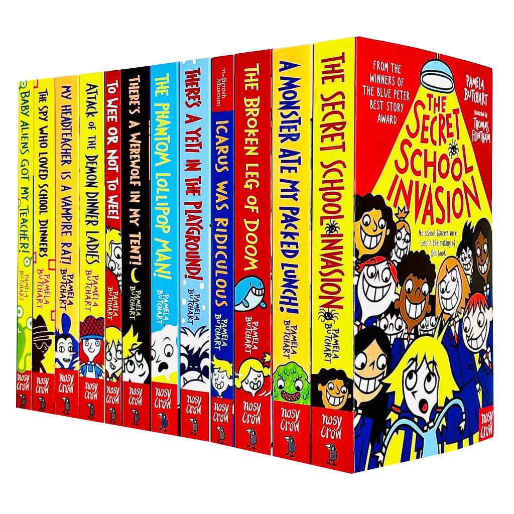 Baby Aliens Series Collection 9 Books Set By Pamela Butchart (Baby Aliens, The Spy, My Headteacher, Attack of the Demon, To Wee or Not to Wee, Icarus Was Ridiculous & MORE!) Fiction