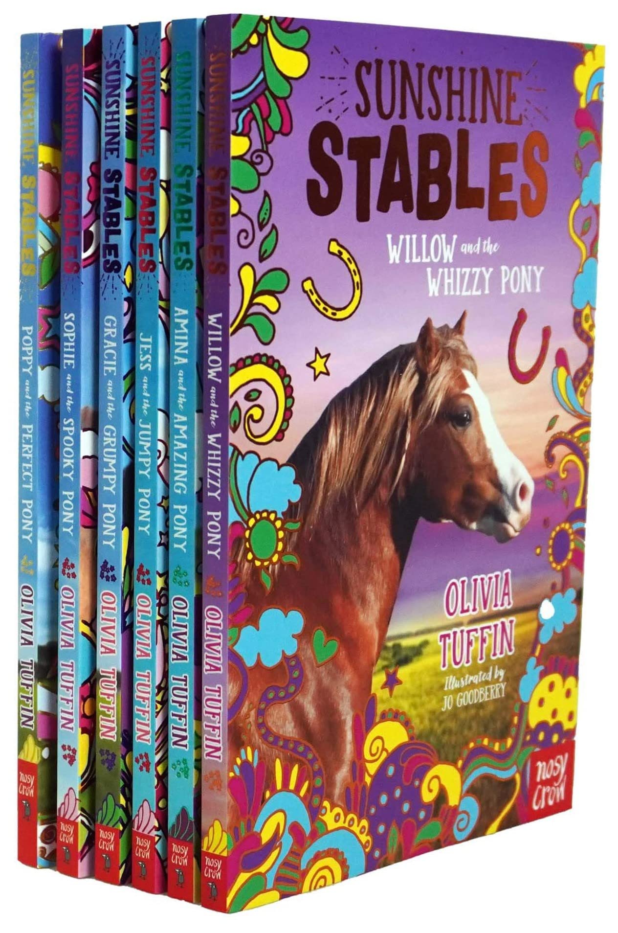 Sunshine Stables Serie 6 Buchset (Poppy und das perfekte Pony, Sophie und das gruselige Pony, Gracie und das mürrische Pony, Jess und das springende Pony, Amina und das erstaunliche Pony & Willow und Fairy Tales & Legends