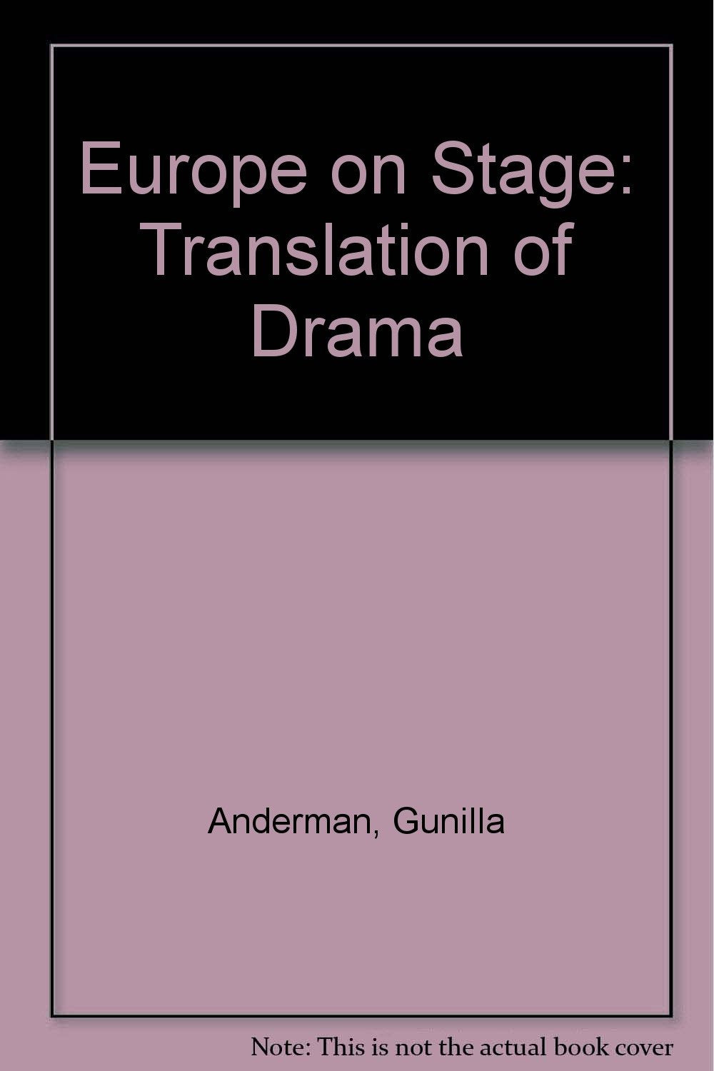 Europe on Stage: Translation of Drama Social Sciences