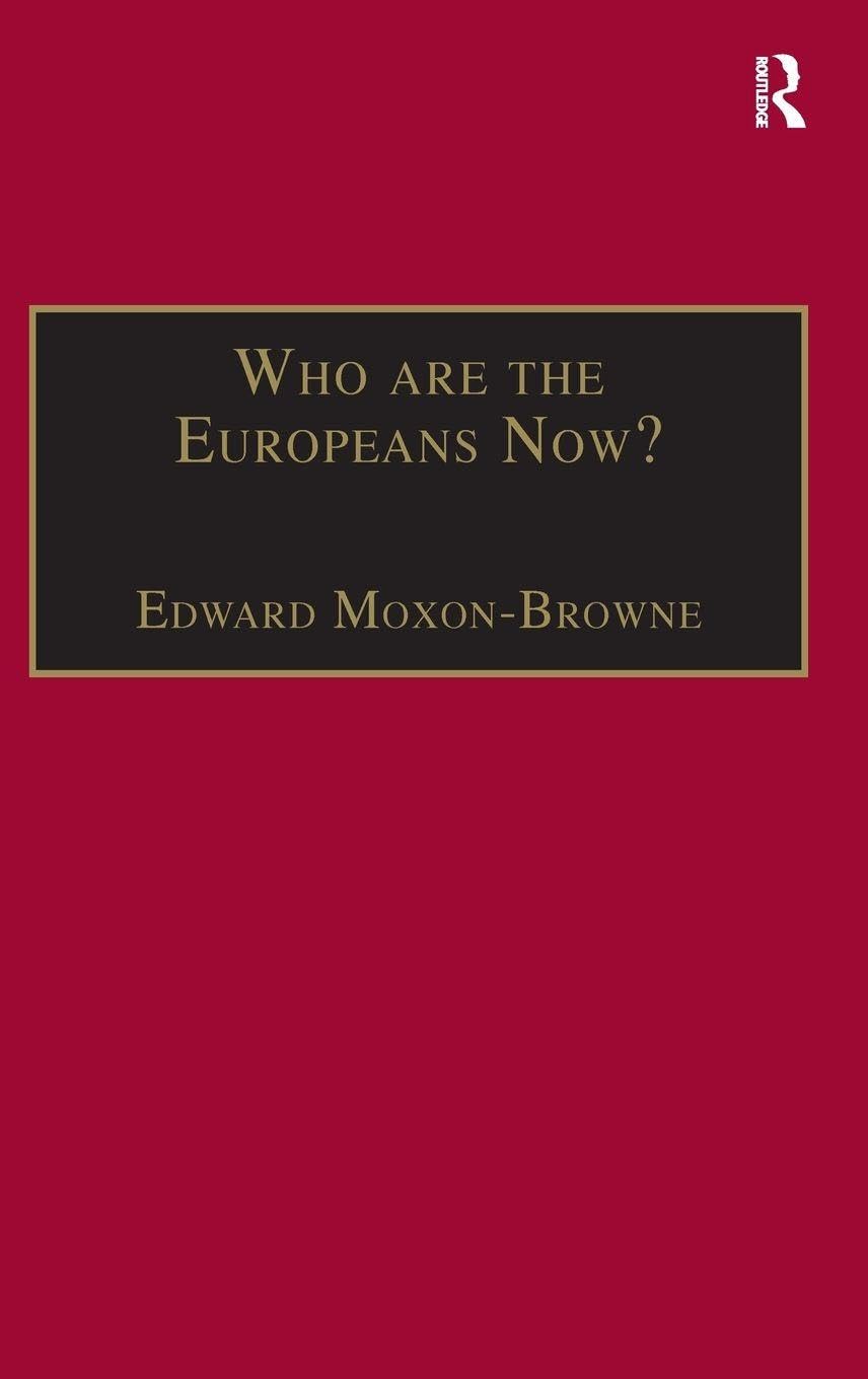Who are the Europeans Now? book