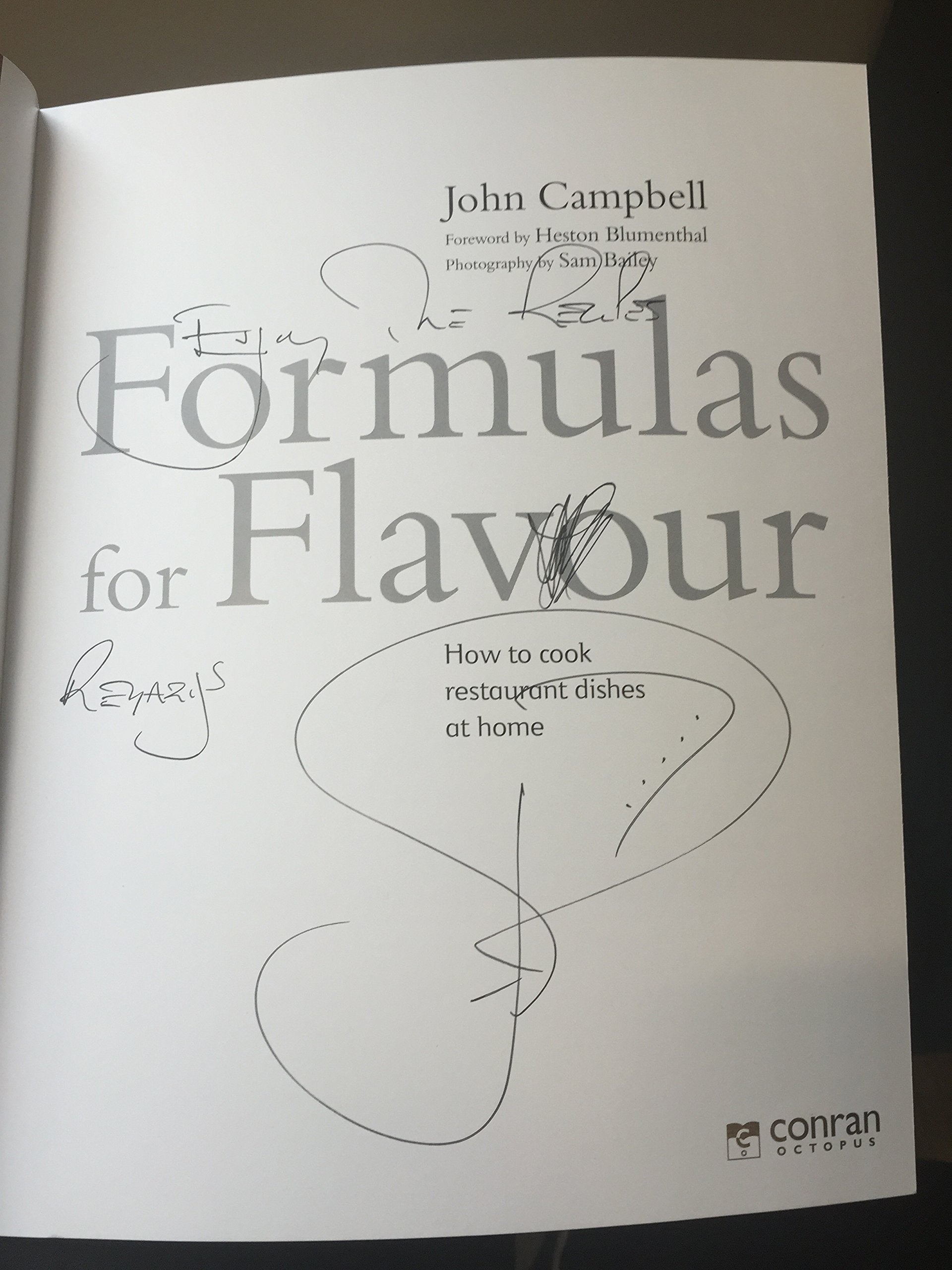 Formulas for Flavour: How to cook restaurant dishes at home book