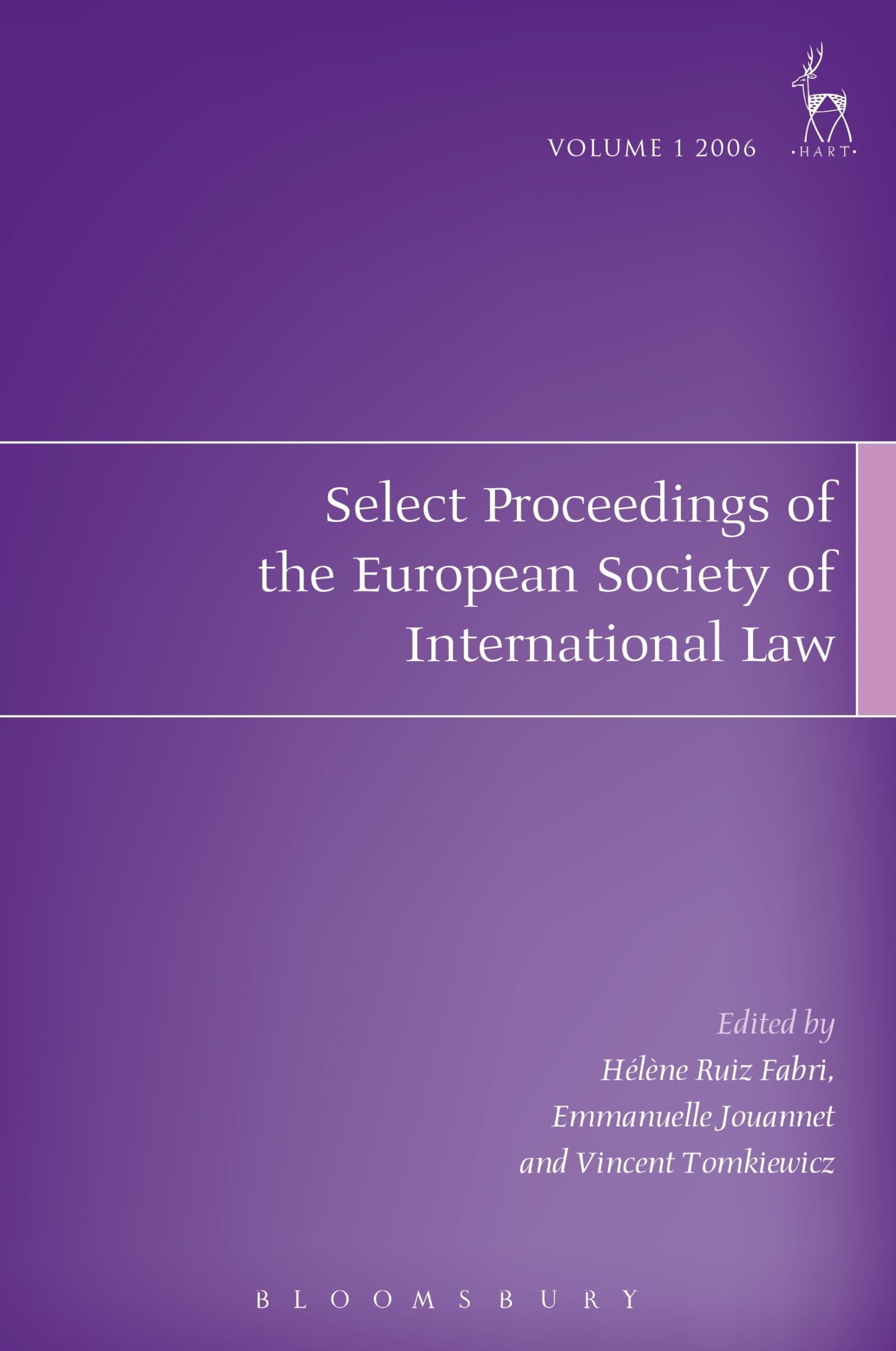 Select Proceedings of the European Society of International Law, Volume 1 2006 Law