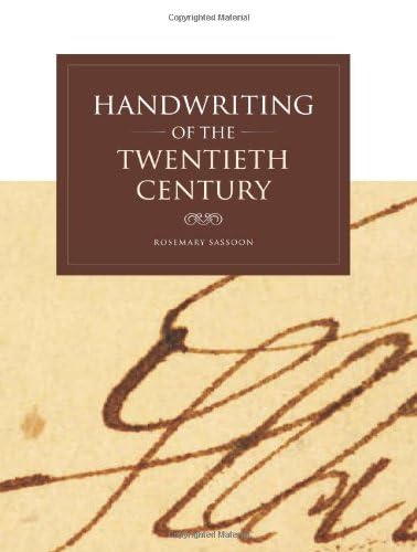 Handwriting of the Twentieth Century Social Sciences