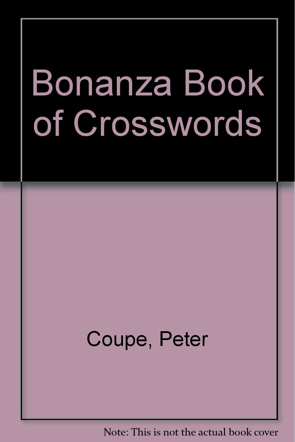 Product Image: Bonanza Book of Crosswords
