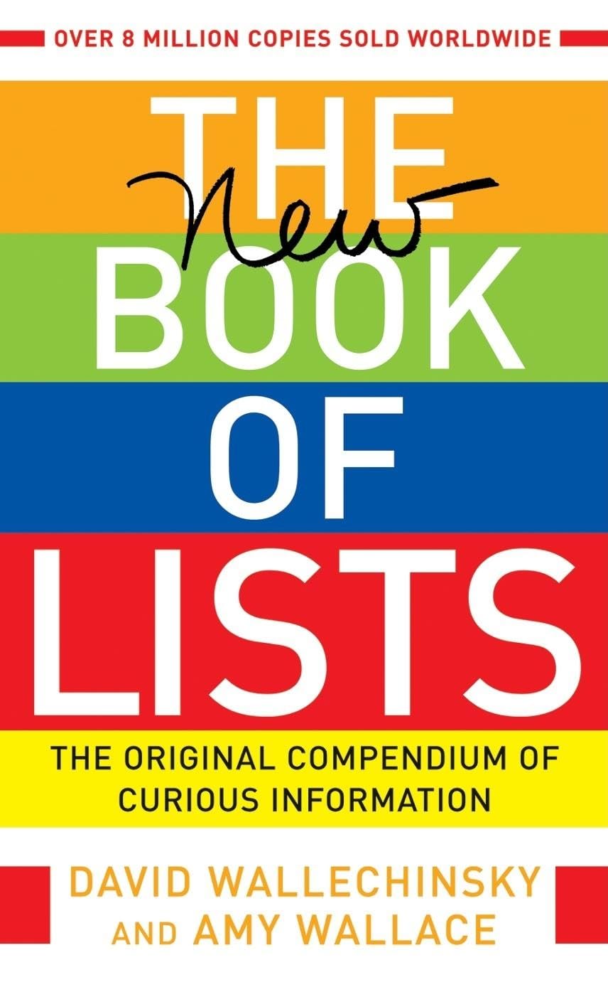 The New Book of Lists: The Original Compendium of Curious Information Learning & Reference