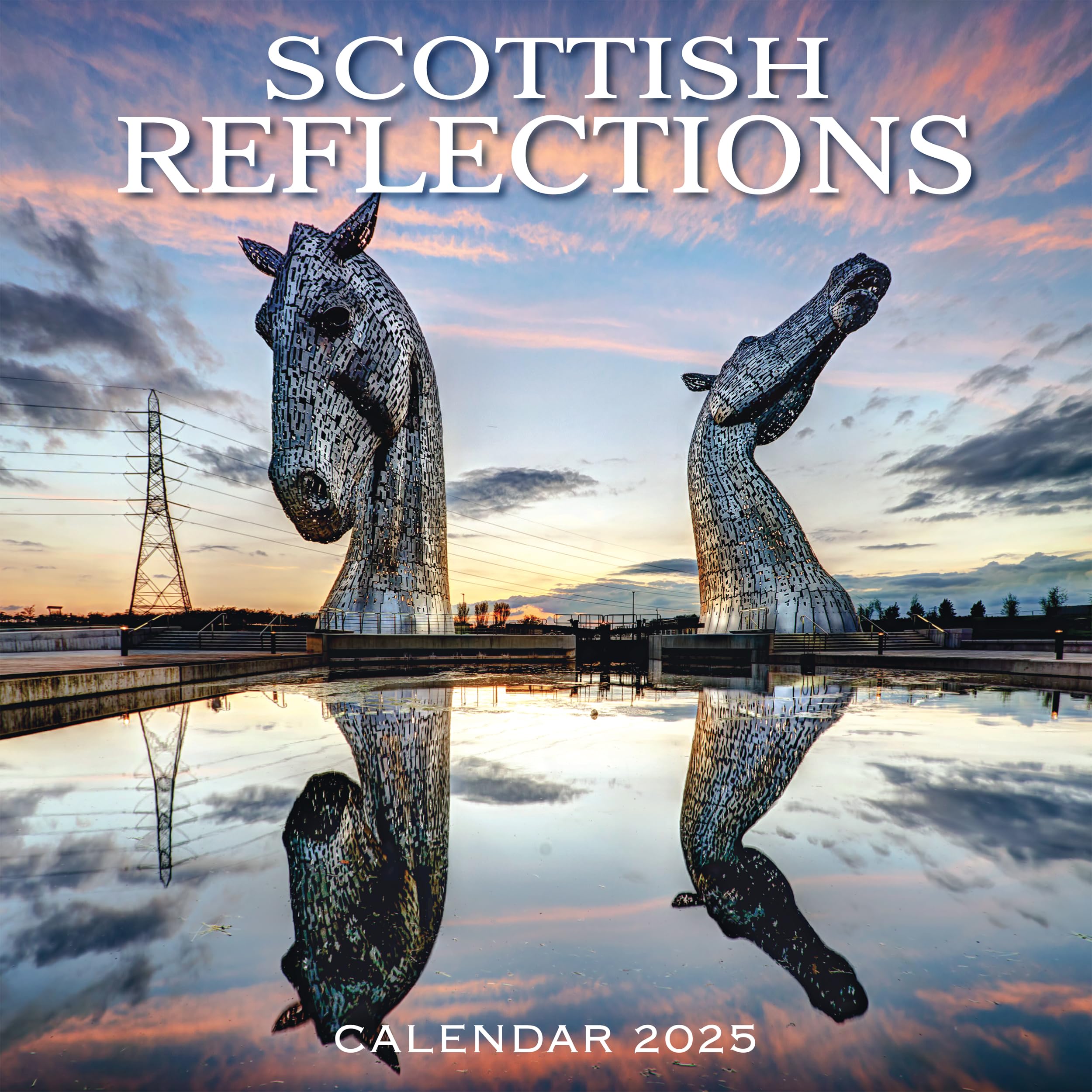 2025 Scotland Calendar: Scottish Reflections - Square Wall Calendar - Month to view – 12 Months Books