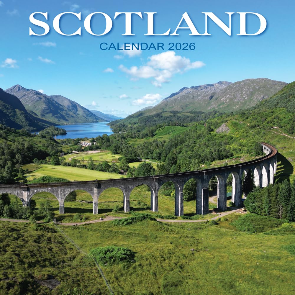 2026 Scotland: Calendar Scotland - Square Wall Calendar - Month to View - 12 Months Books