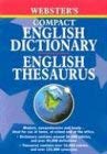 Webster's English Dictionary and English Thesaurus book