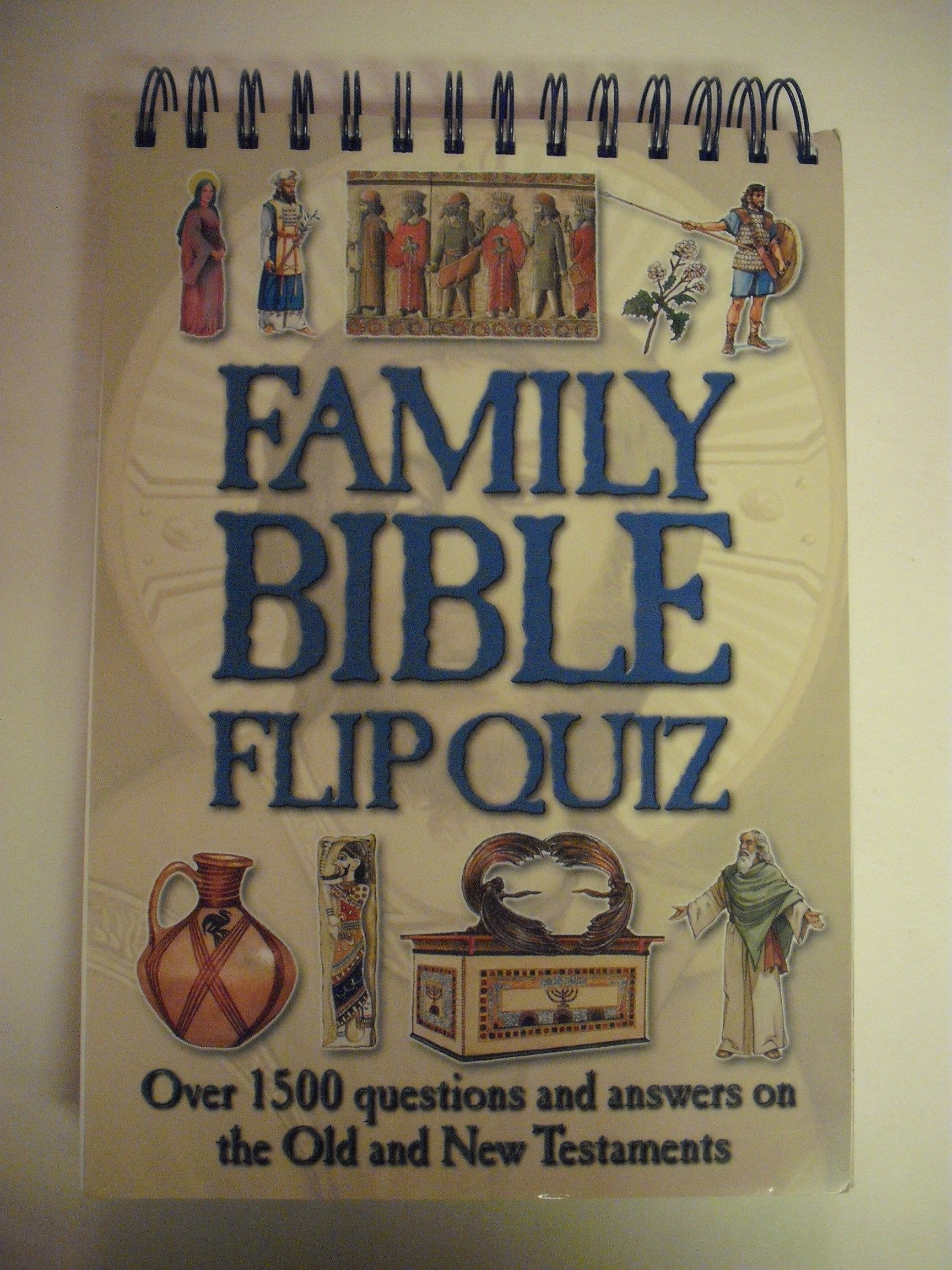 Family Bible Flip Quiz: Over 1500 Questions and Answers on the Old and New Testaments (Family Flip Quiz) Leisure & Fun