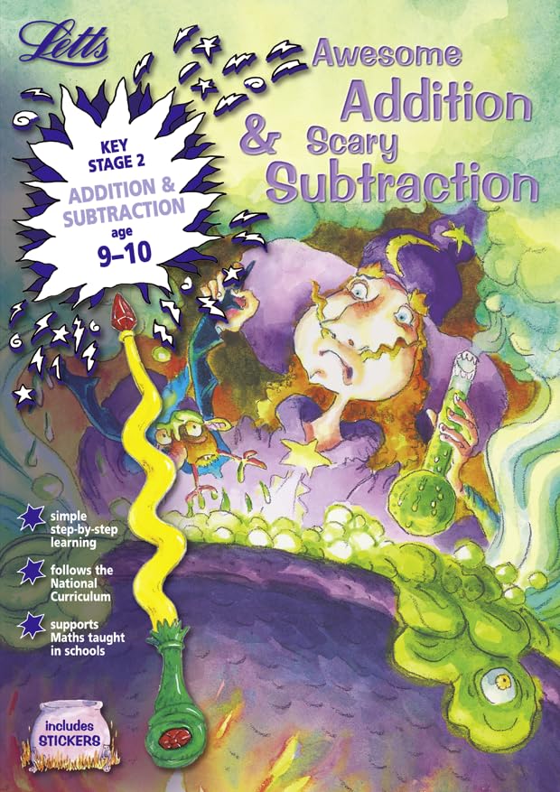Awesome Addition and Scary Subtraction Age 9-10 (Letts Magical Skills) Non-fiction