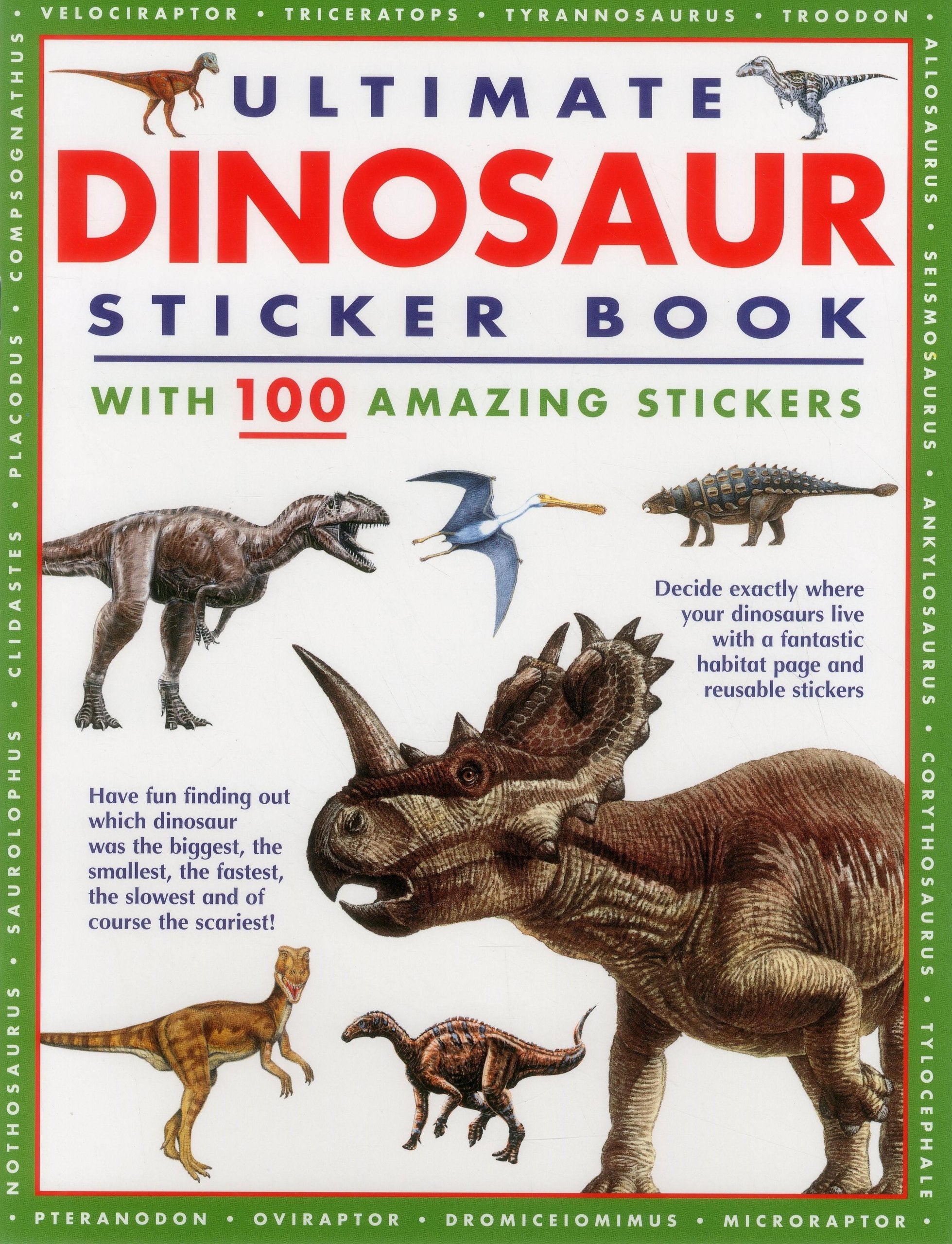 Ultimate Dinosaur Sticker Book: With 100 Amazing Stickers (ultimate sticker book) Tiptoi & Games