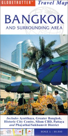 Globetrotter Travel Map Bangkok and Surrounding Area Travel Map Leisure, Home & Garden