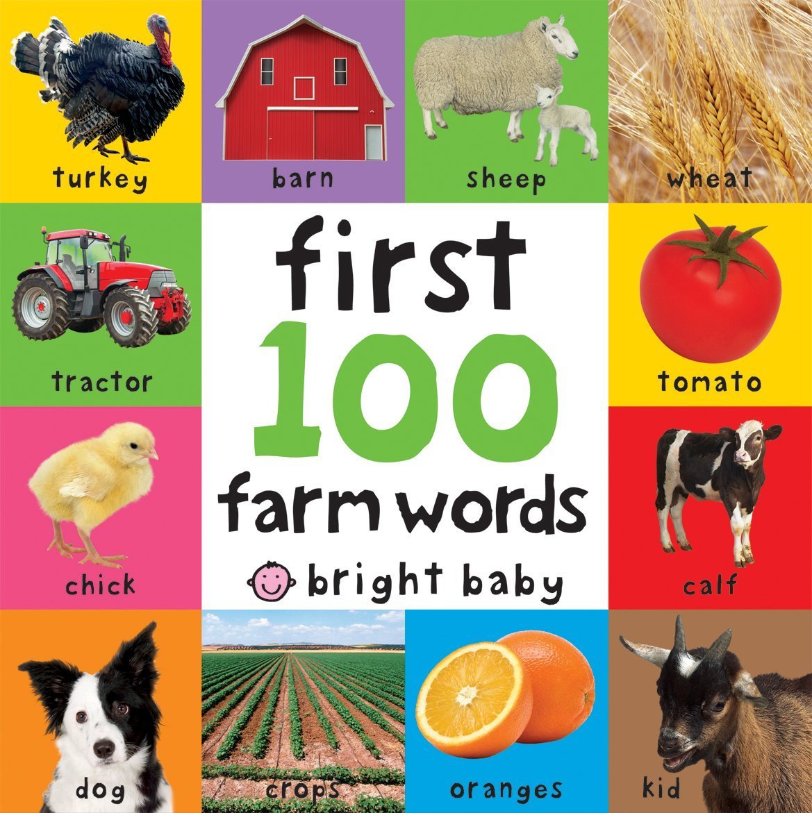Bright Baby: First Farm Words (Bright Baby First 100 Board Books) Non-fiction