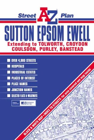 Sutton, Epsom and Ewell Plan (Street Maps & Atlases S.) Leisure, Home & Garden