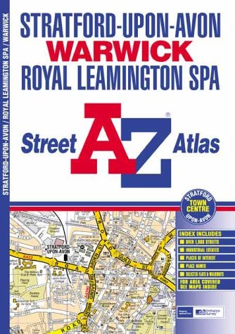 A-Z Stratford-upon-Avon, Warwick and Royal Lemmington Spa Street Atlas book