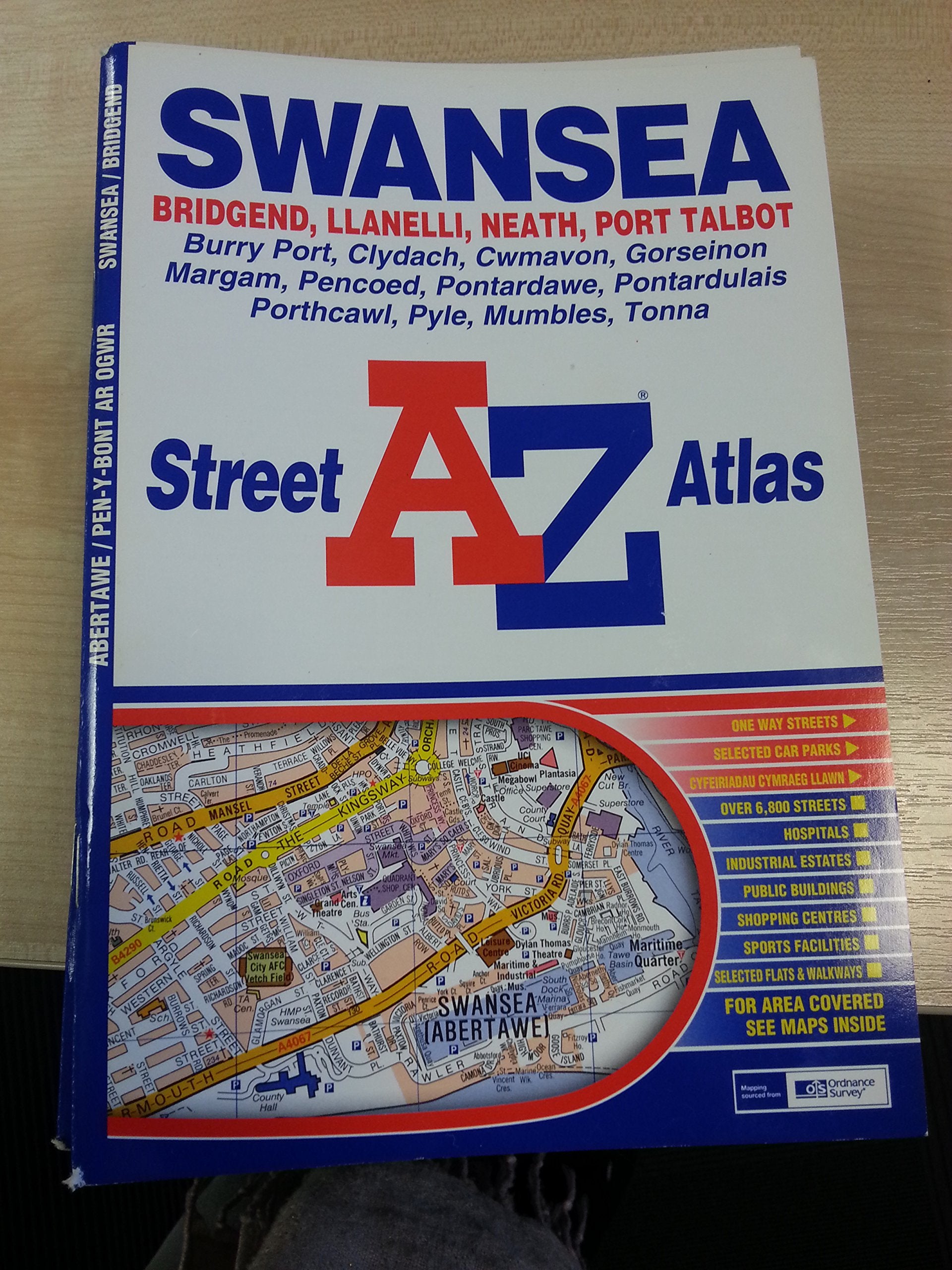 A-Z Swansea Street Atlas (Street Maps & Atlases S.) Leisure, Home & Garden