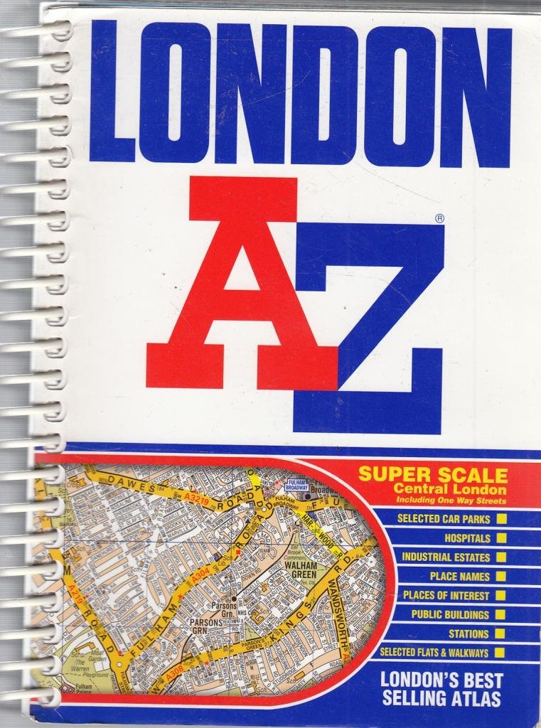 London A-Z, Spiral binding (London Street Atlas) Leisure, Home & Garden