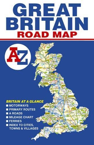Great Britain Road Map (A-Z Road Maps & Atlases) Leisure, Home & Garden