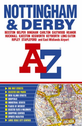 Nottingham and Derby Street Atlas Leisure, Home & Garden