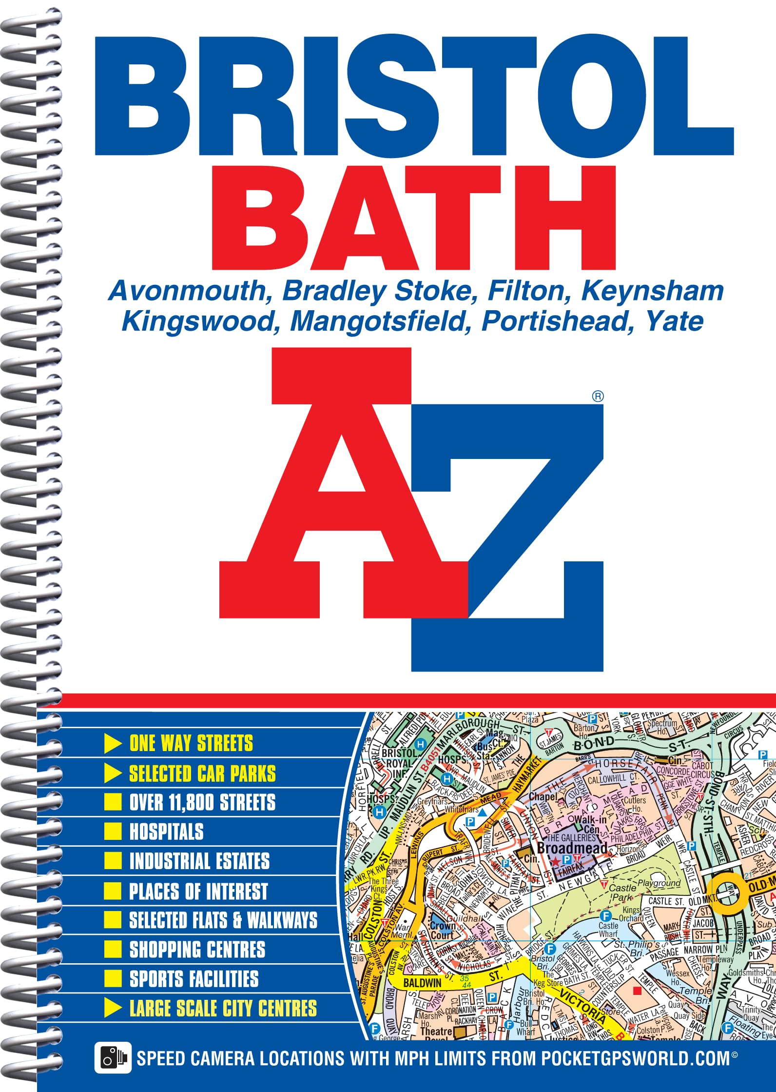 Bristol & Bath A-Z Street Atlas (spiral) Leisure, Home & Garden