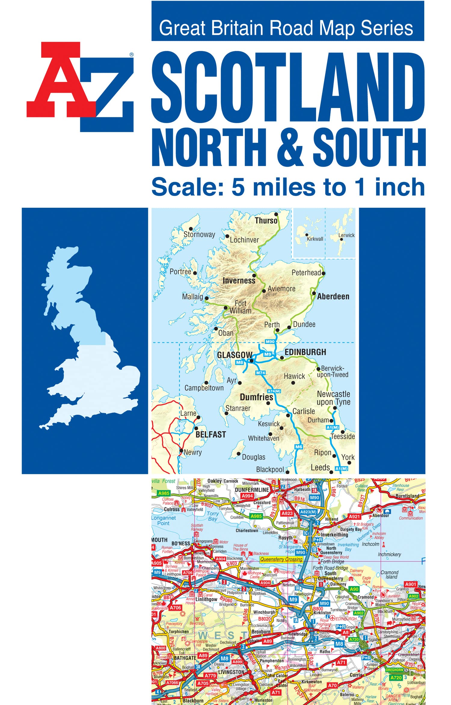 Scotland Road Map Geology & Geography