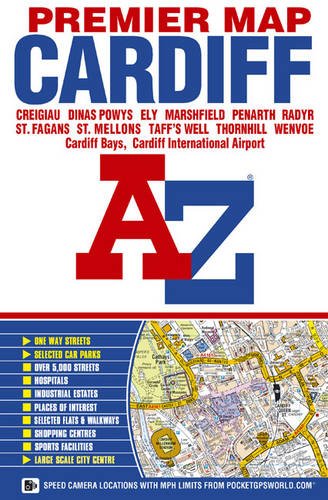 Cardiff Premier Map (A-Z Premier Street Maps) Leisure, Home & Garden