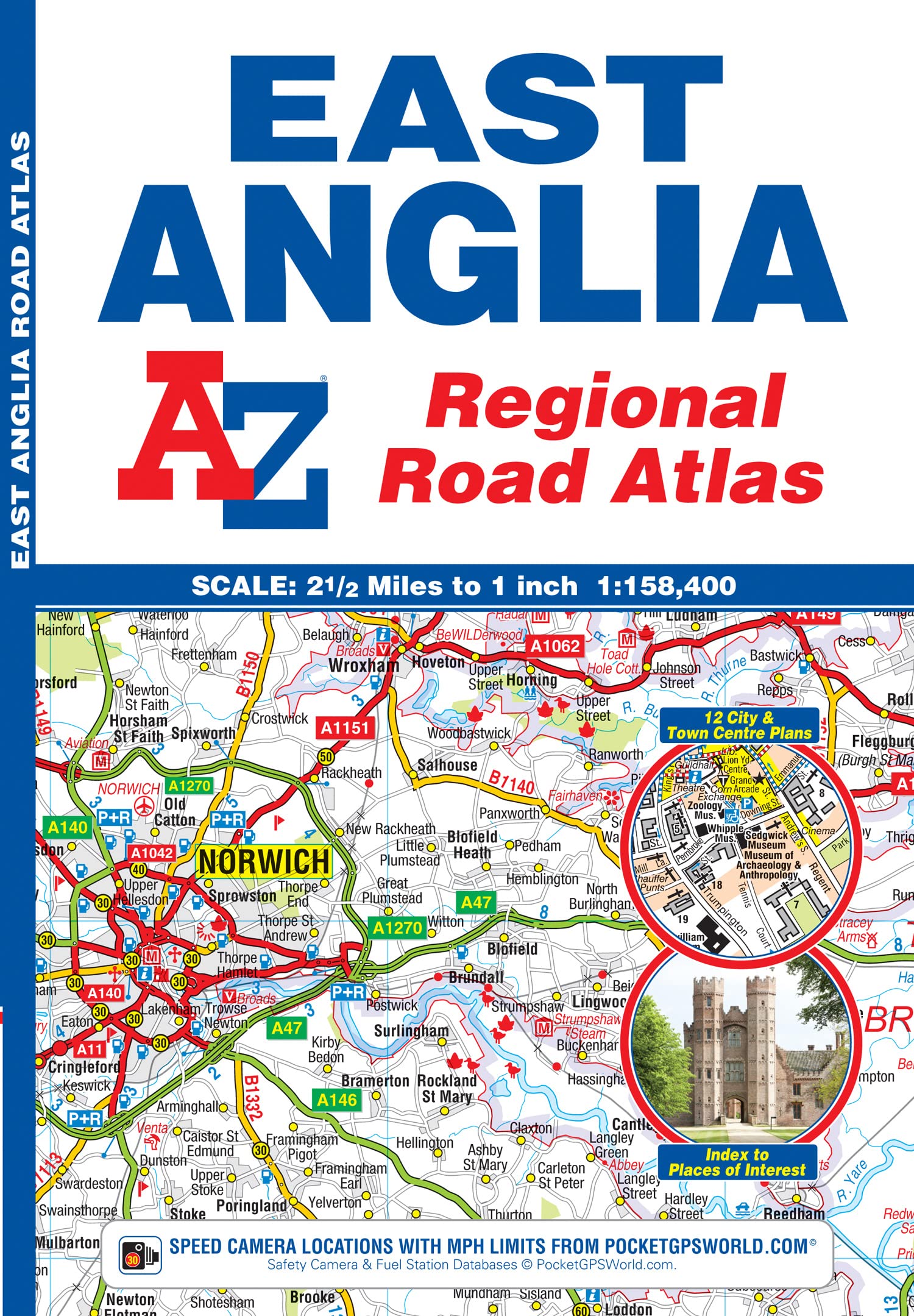 East Anglia A-Z Road Atlas Leisure, Home & Garden