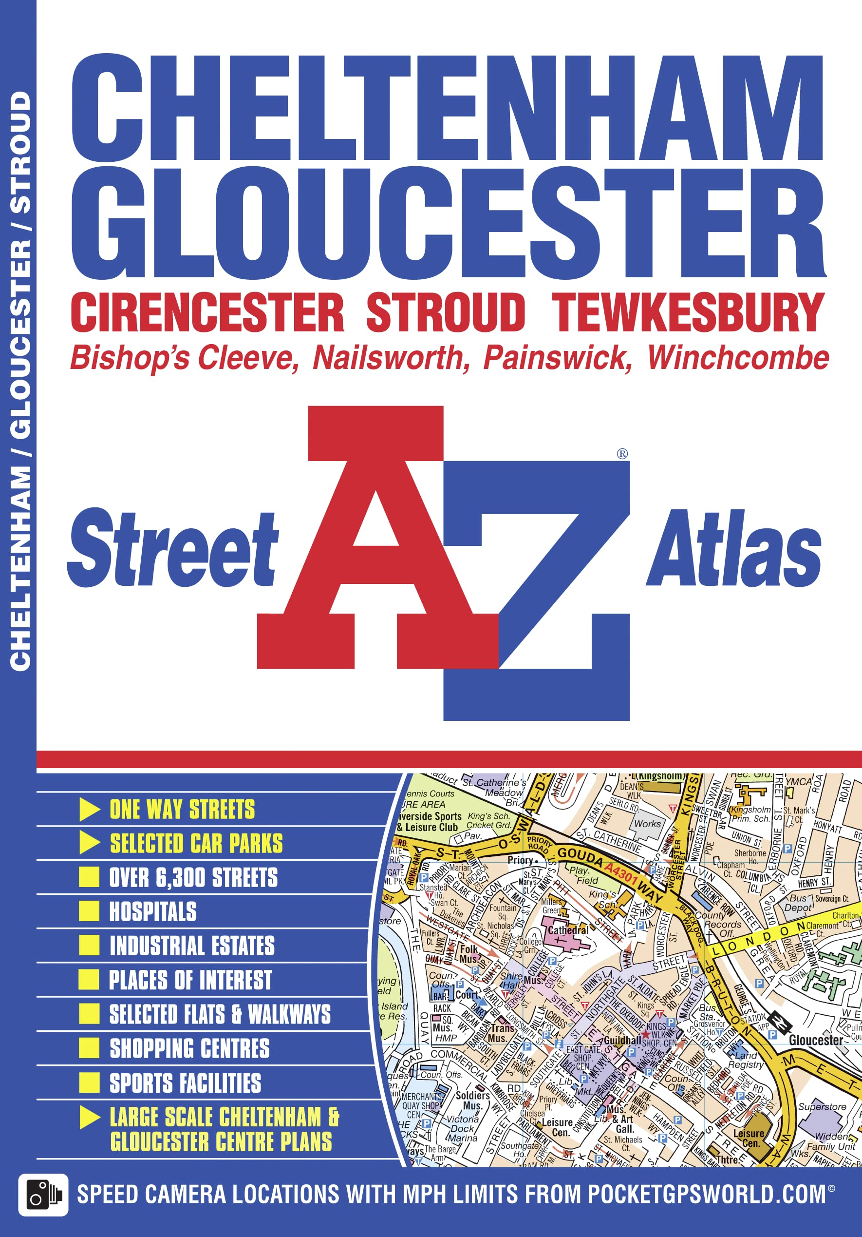 Cheltenham, Gloucester & Stroud A-Z Street Atlas Leisure, Home & Garden