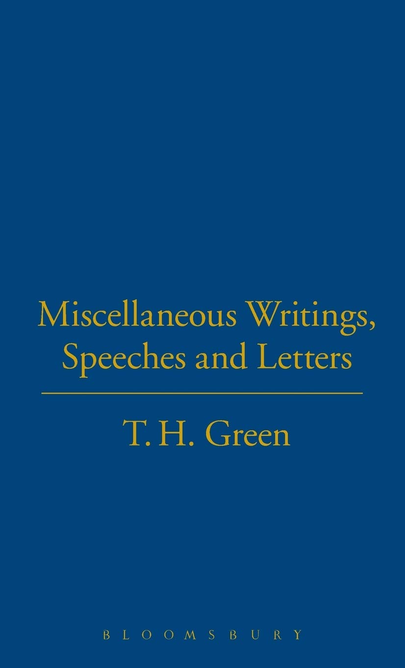 Product Image: T.H.Green. Miscellaneous Writings,